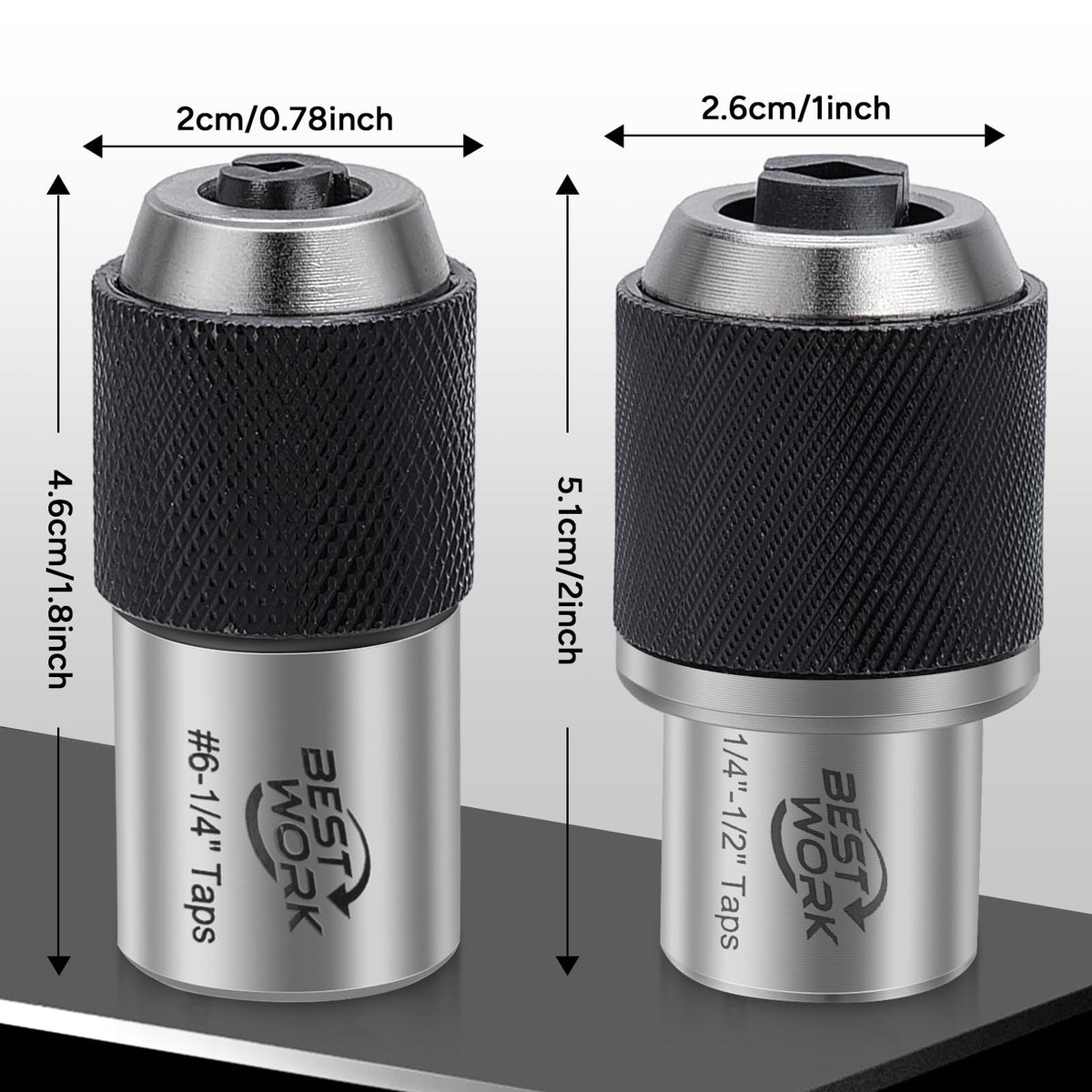Bestwork 3/8 hex adapter enables direct drill use