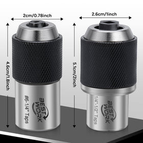 Bestwork 3/8 hex adapter enables direct drill use