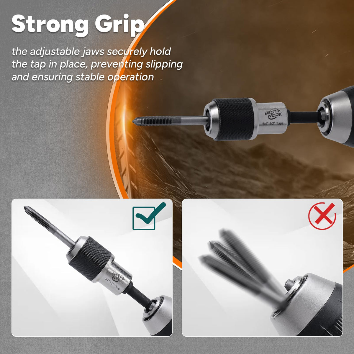 Bestwork CR-MO steel construction highlights hardness and wear resistance