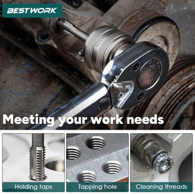 Bestwork heavy-duty tap socket performance for reamers and screw extractors.