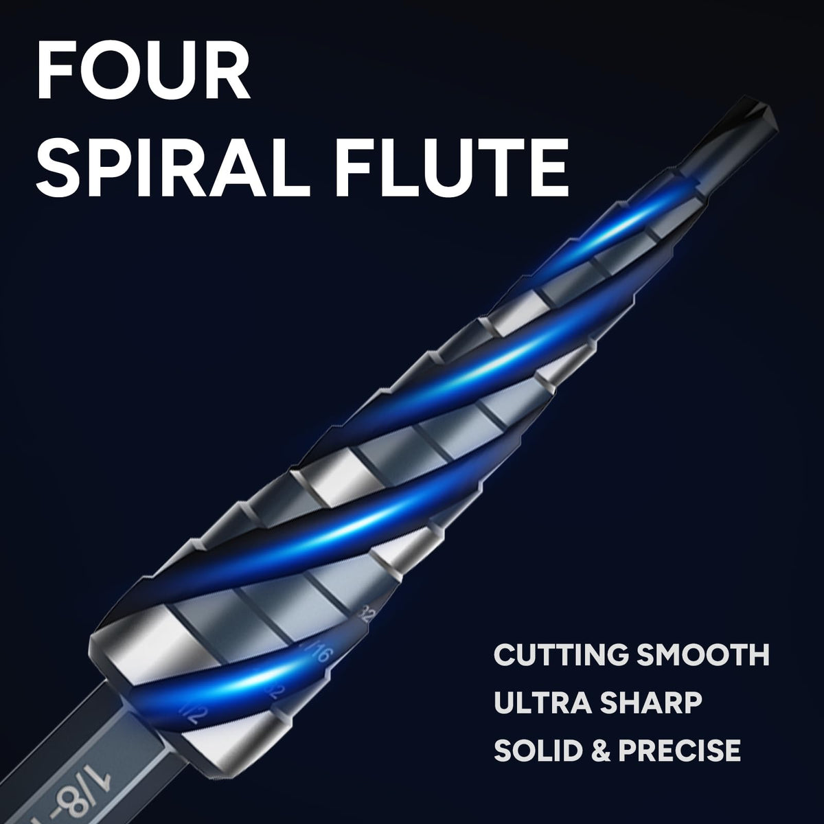 Bestwork HSS step drill bits resist heat for durable metalworking performance