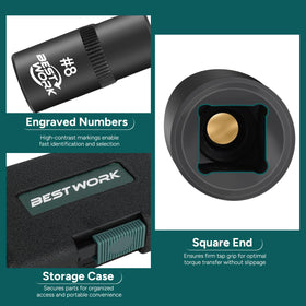 Bestwork magnetic design keeps taps securely attached to sockets