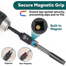 Bestwork tap handle tool with magnetic design for precise alignment