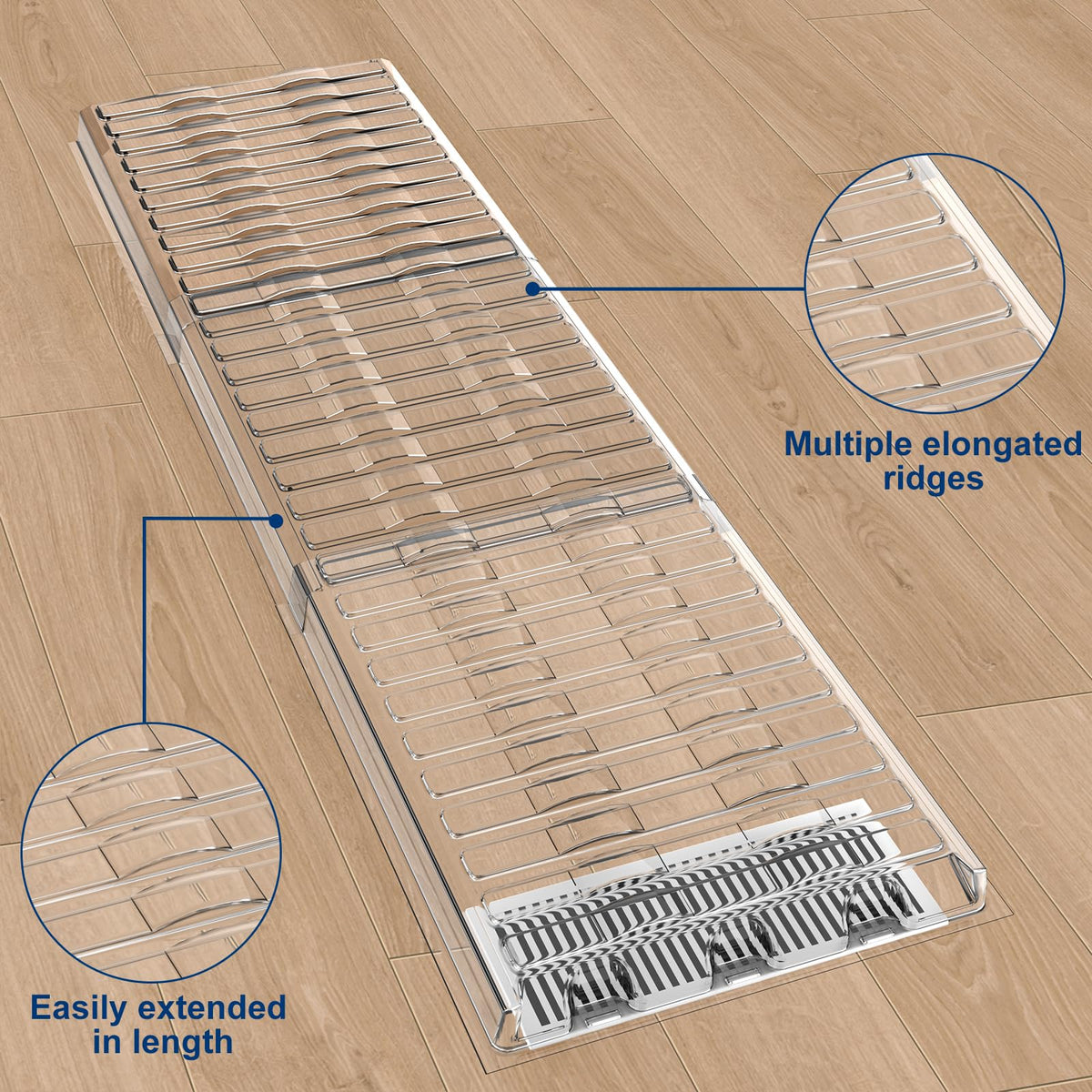 BESWEL versatile airflow routing for under furniture vents