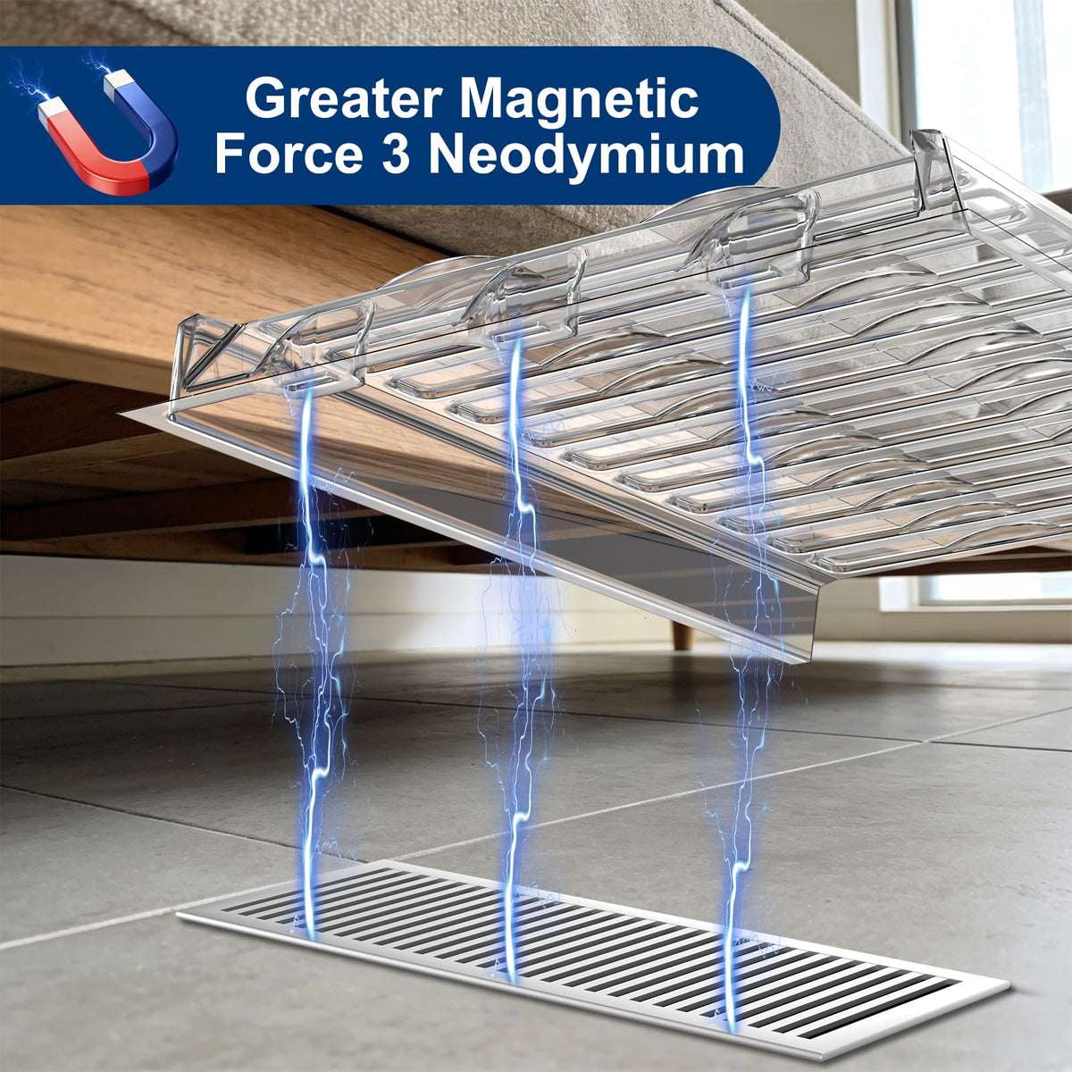 BESWEL 12 inch width fits under most furniture for flexible placement
