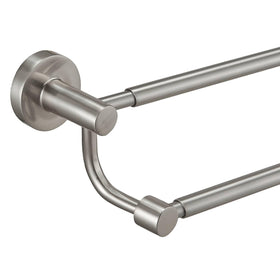 BESy adjustable towel bar 16-26in in brushed nickel for versatile bath sizes