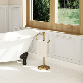 BESy brushed gold finish adds a premium touch to bathrooms.