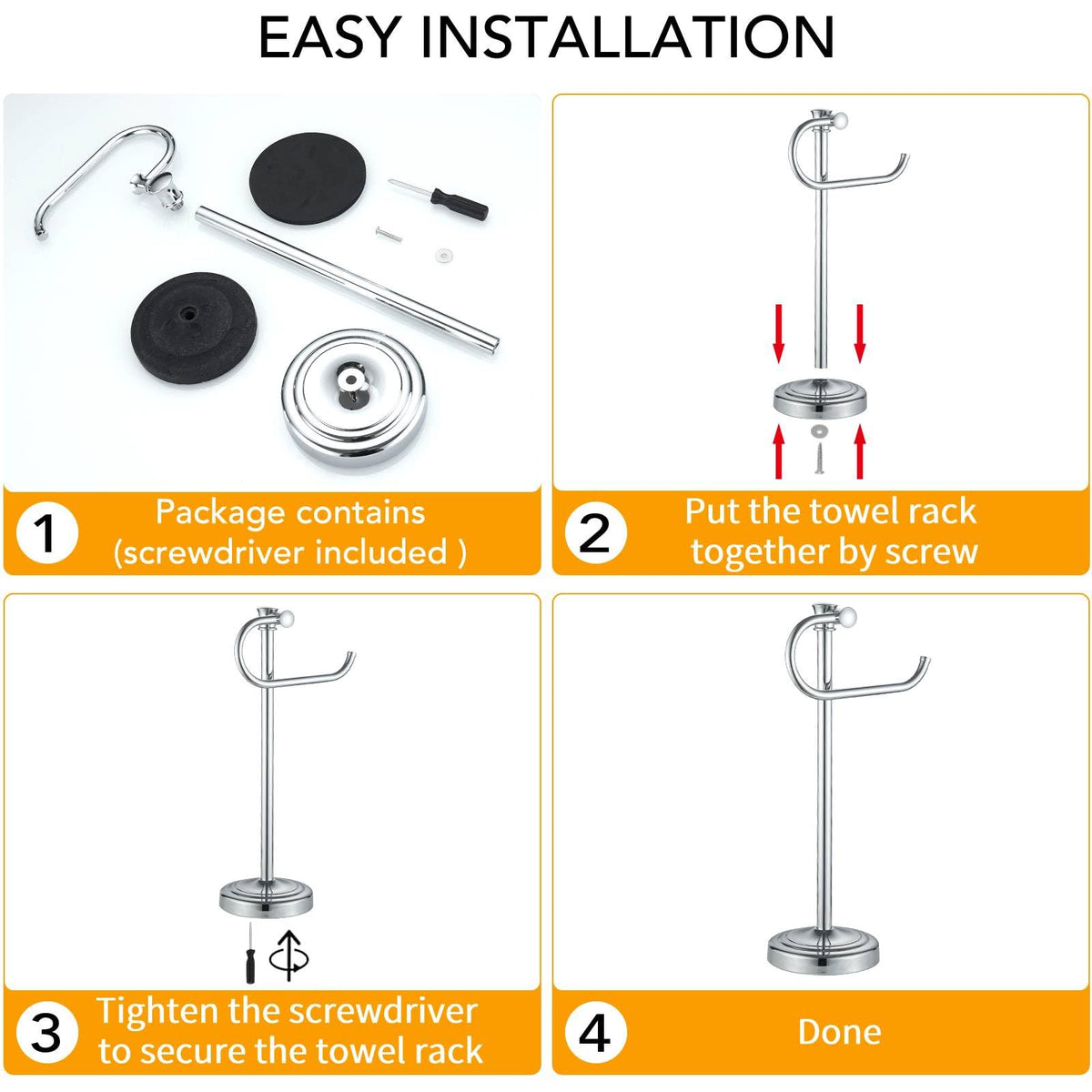 BESy durable SUS304 towel bar designed for frequent use