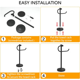 Easy-clean BESy towel rack ready for quick maintenance after showers.
