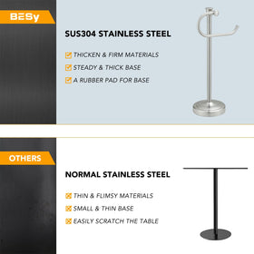 BESy towel bar with high weight capacity to hold multiple towels securely.