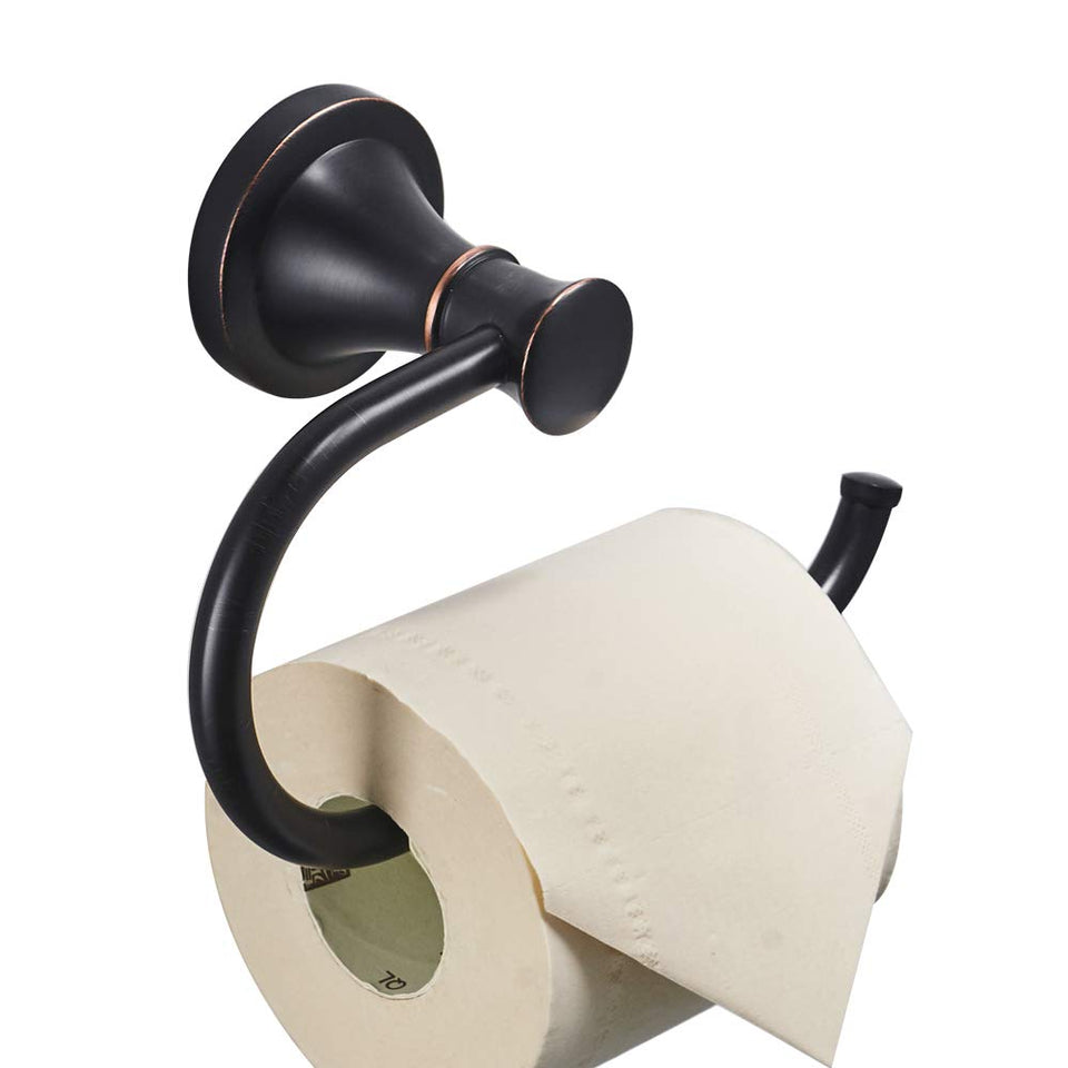 BESy oil rubbed bronze toilet paper holder wall mounted for sturdy daily use.