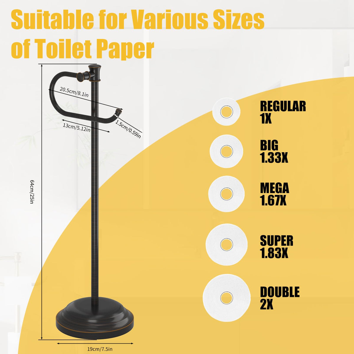 BESy rotating towel ring offers flexible towel access.