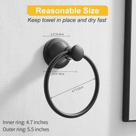BESy rustproof matte black finish resists scratches and tarnish