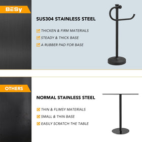 Space-saving BESy towel rack designed for compact bathrooms.
