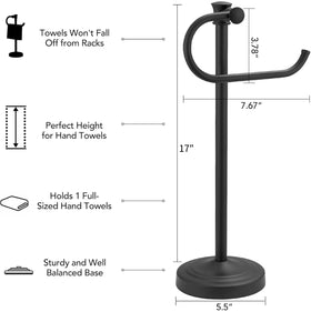 Stainless steel BESy towel hanger with matte finish for daily use.