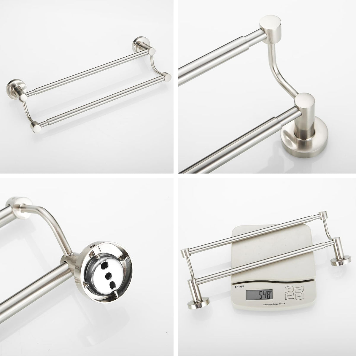BESy SUS304 stainless steel construction resists daily wear in busy bathrooms