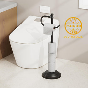 BESy storage rack with towel bar for convenient bathroom organization.