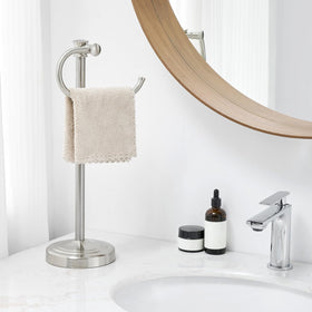 BESy versatile towel rack suitable for bathroom or vanity spaces.