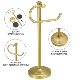 BESy wide-base stand ensures upright towels stay in place.