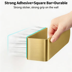 Bethom 8-inch square towel rack fits compact bathrooms and kitchens