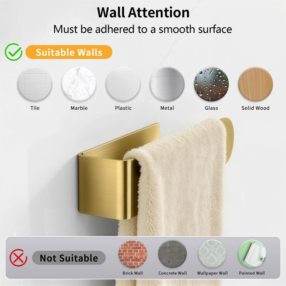 Bethom renter-friendly adhesive installation keeps walls intact
