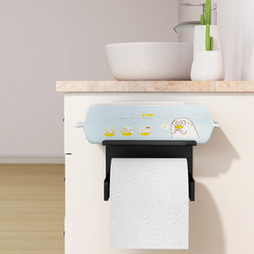 Bethom toilet paper holder with shelf, everyday use, easy cleaning and maintenance.