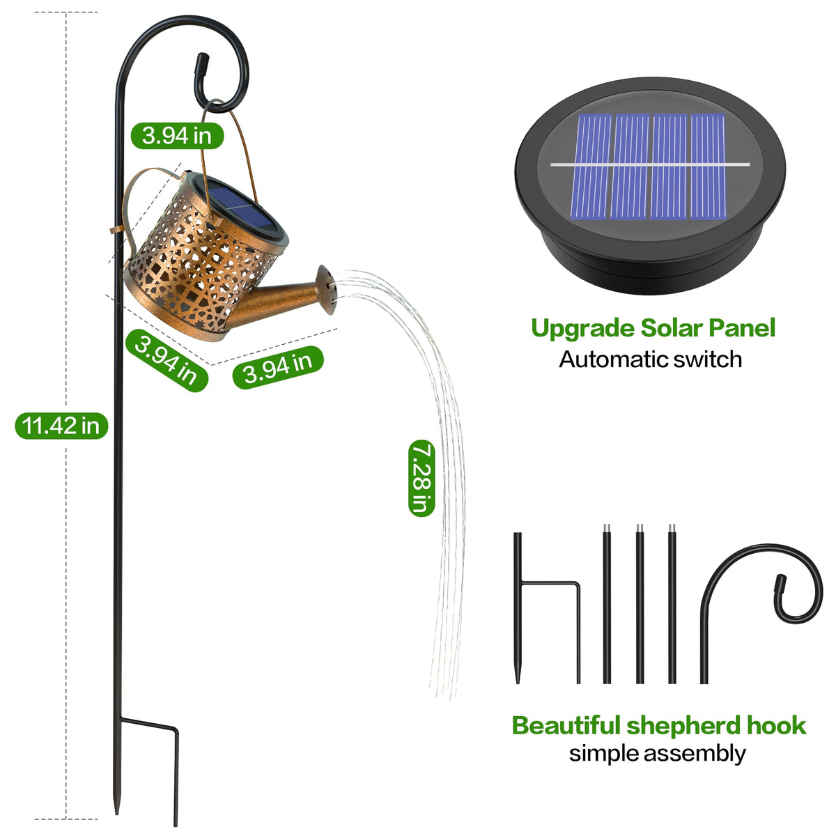 BETOLEAN metal hanging garden lights add elegant outdoor decor