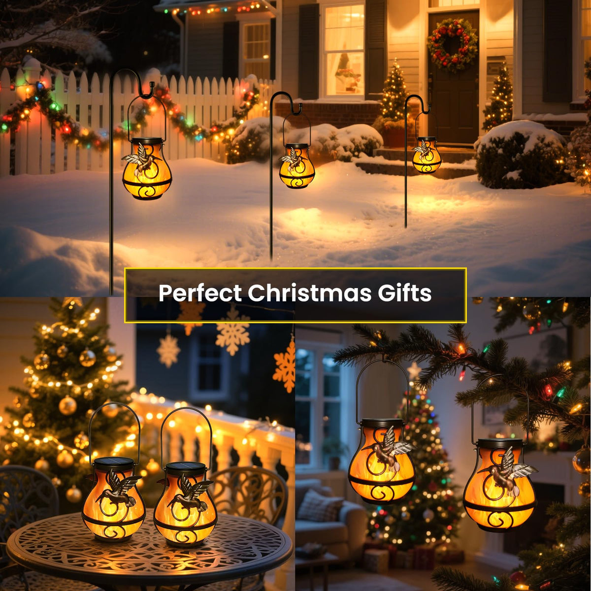 Betolean outdoor lantern is waterproof and durable for all seasons.