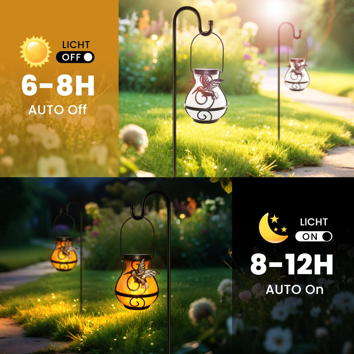 Betolean ready-to-hang lantern brightens entryways and balconies.