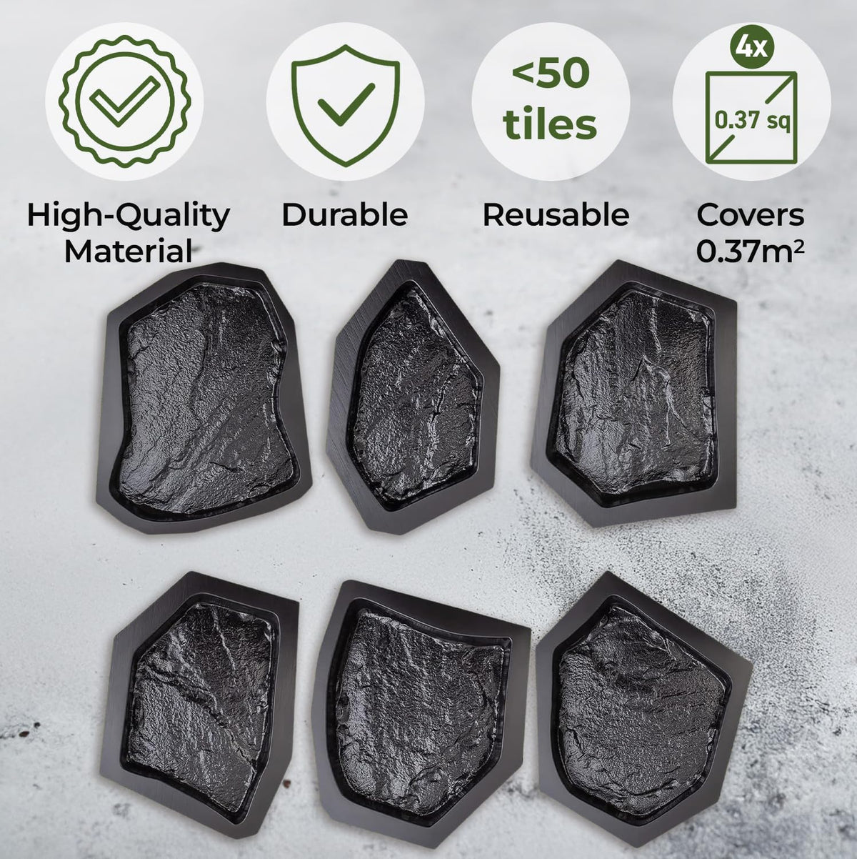 BETONEX patio paver mold with ABS durability for outdoors.