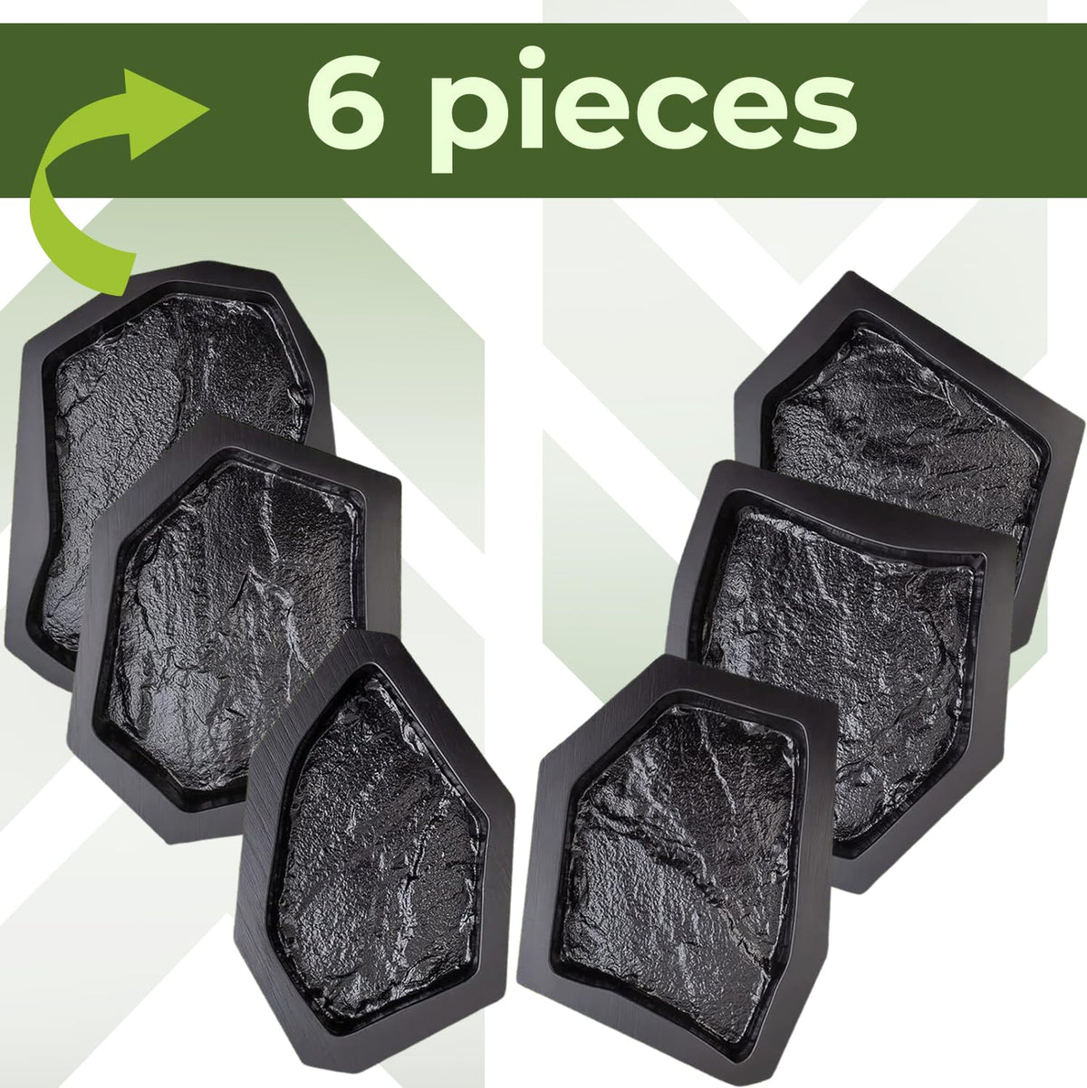 BETONEX reusable paver molds for easy, repeated garden tile production.
