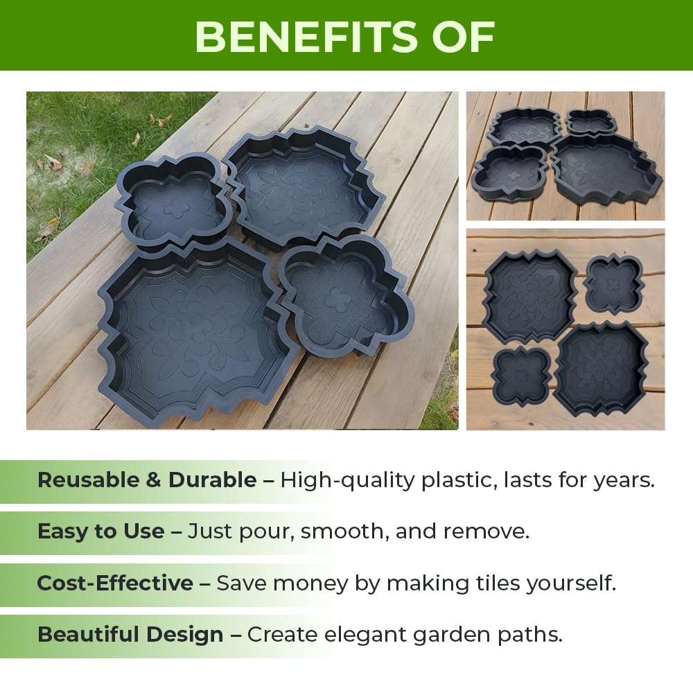 BETONEX stepstone mold kit for quick outdoor accents