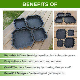 BETONEX stepstone mold kit for quick outdoor accents