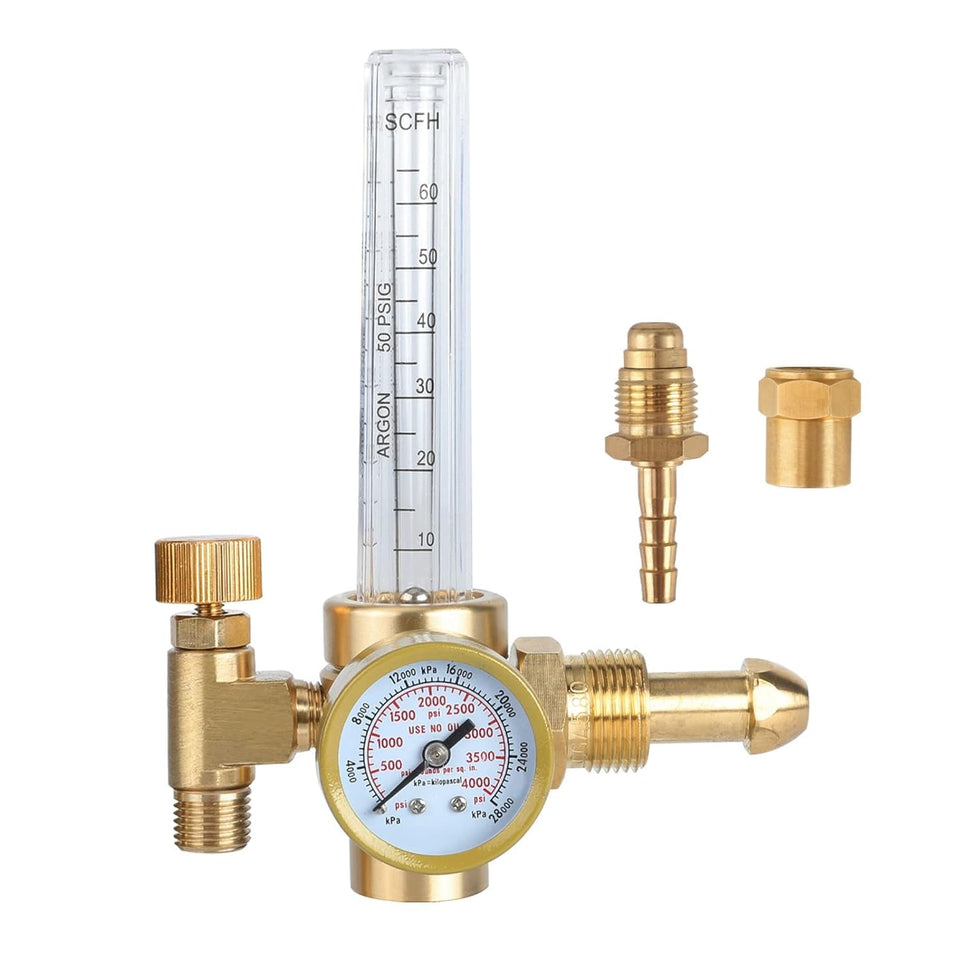 BETOOLL Argon/CO2 regulator body shown for reliable welding gas control.