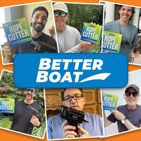 Better Boat fast, easy-to-use tool for quick ribbon, fabric, and plastic cuts.