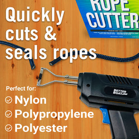 Better Boat 1000F heat knife in action sealing rope ends.