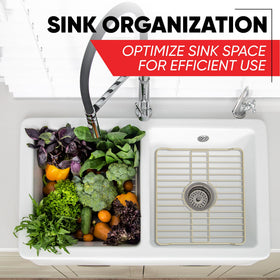 Better Houseware grid provides sink base protection in a compact 181x123x1 inches frame.