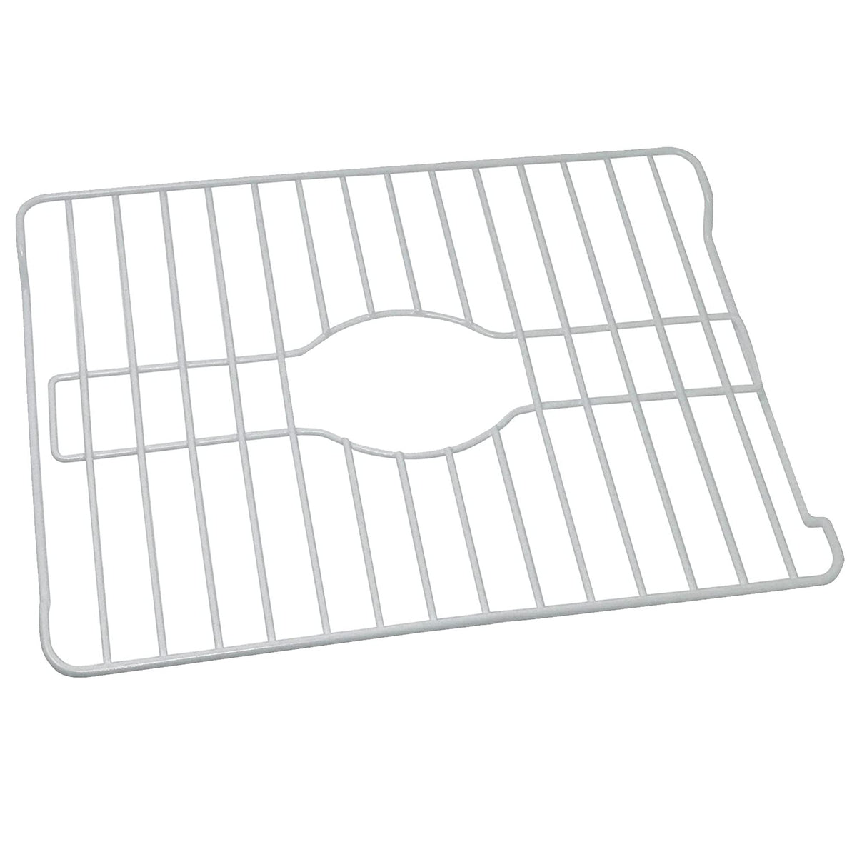 Better Houseware sink protector grid white top view shows compact 181x123x1 inches size.