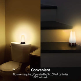 Betus compact cordless night light for versatile placement
