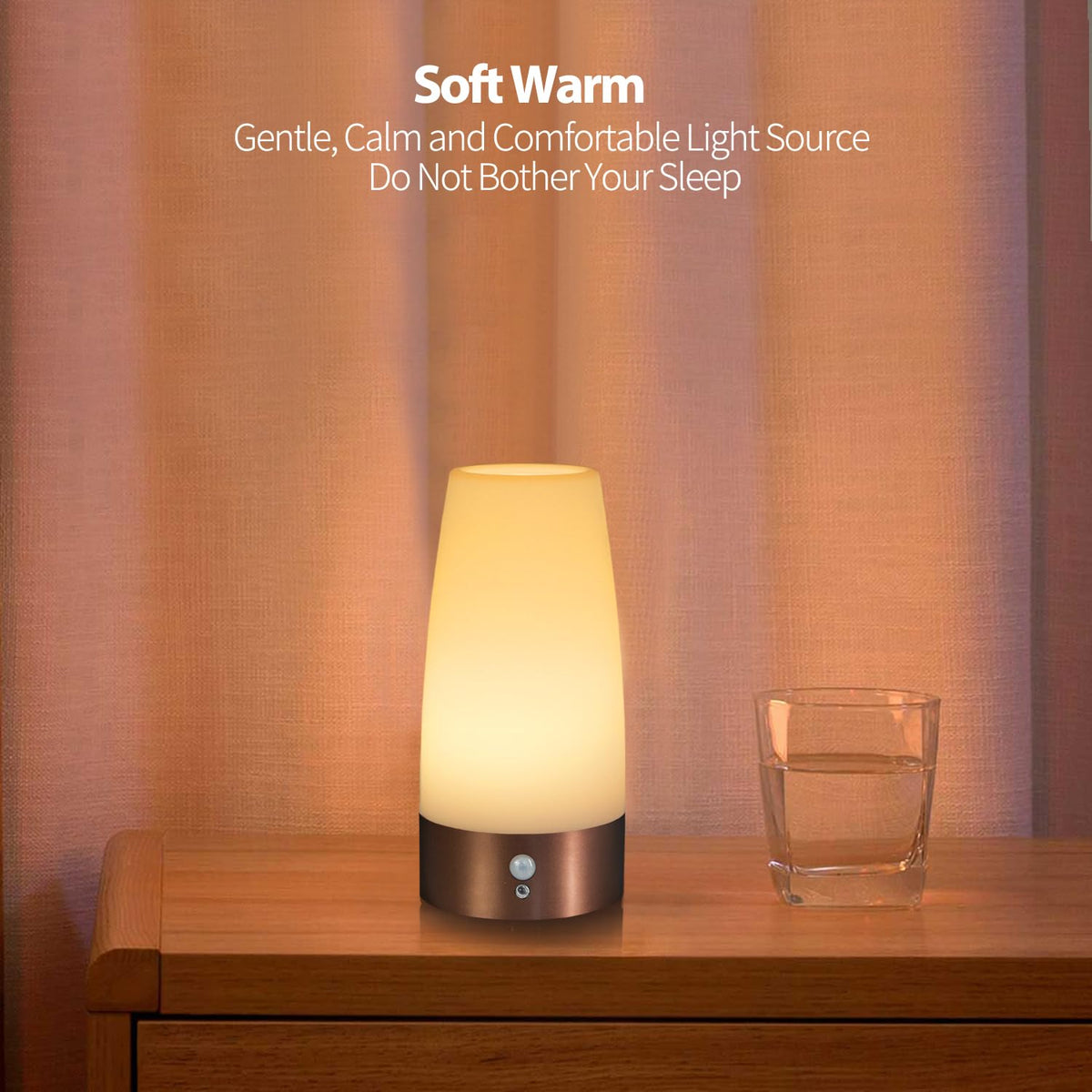 Betus night light auto on/off with dual sensors for convenience