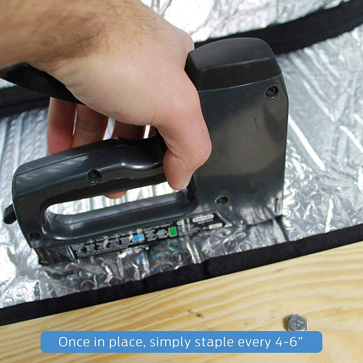 Bevel Energy bubble insulation layer helps reduce attic moisture and condensation.