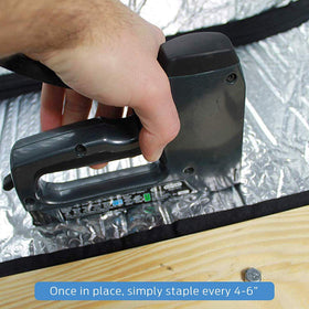 Bevel Energy bubble insulation layer helps reduce attic moisture and condensation.