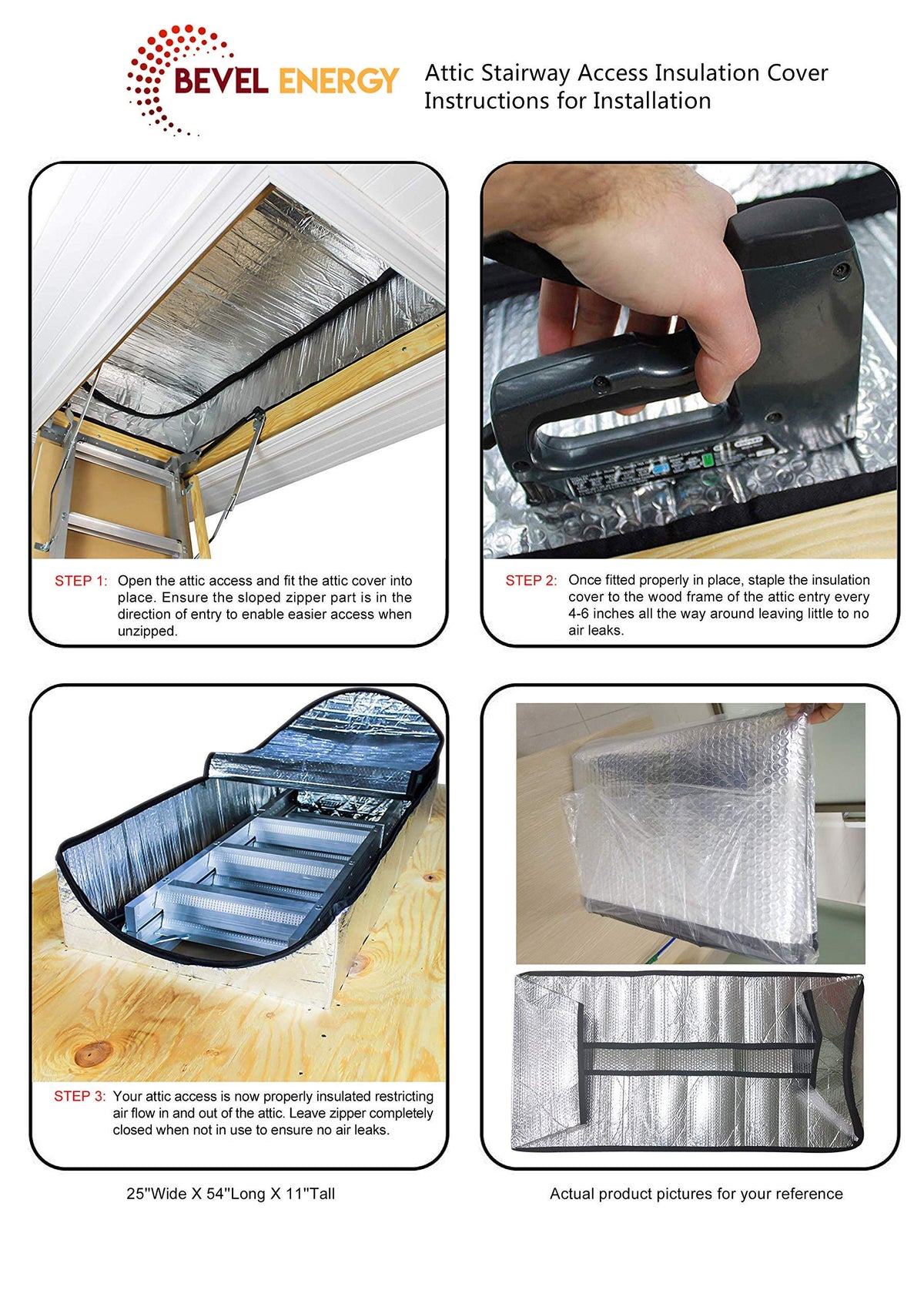 Bevel Energy dust barrier protects interior from airborne pollutants.