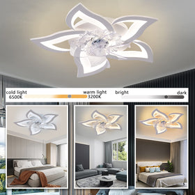 Bevenus app-controlled ceiling fan with lights for seamless operation from mobile device.
