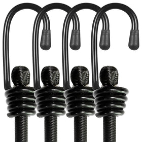 BEXSLE Bungee Cords 2m packaging showing no odor and four-pack convenience