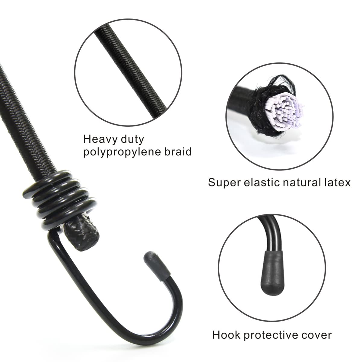 BEXSLE hook with protective sleeve resists rust and maintains shape.