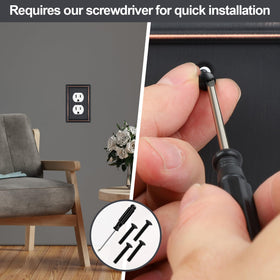 BEYIMEN metal faceplate with easy screw-mount installation.