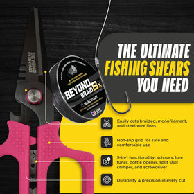Beyond Braid pink grip for secure control in wet conditions