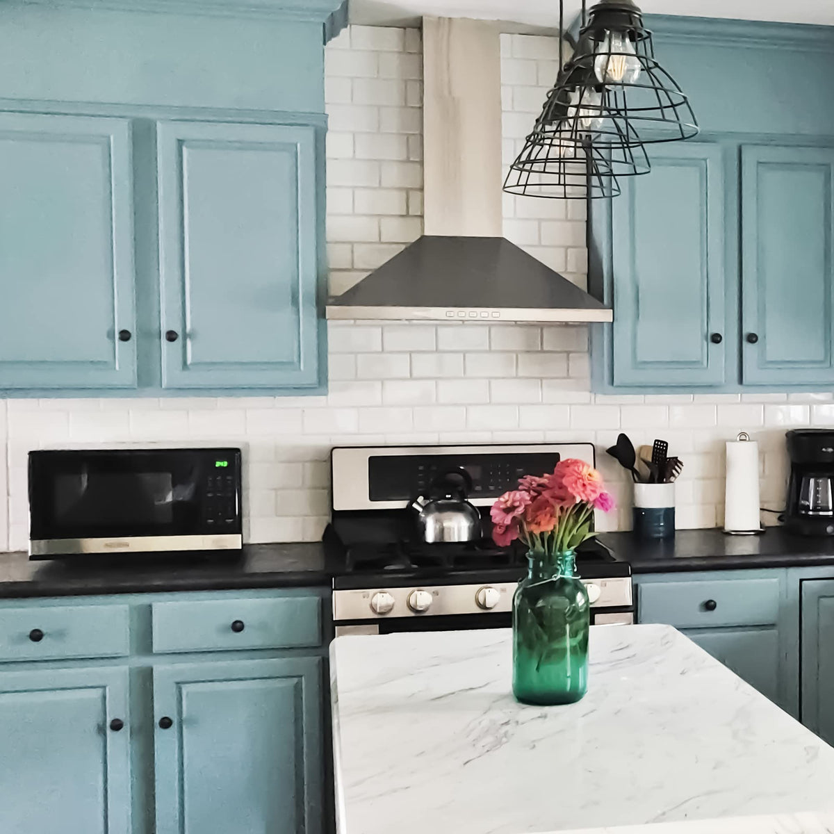 Beyond Paint cabinet doors refinished for a fresh look