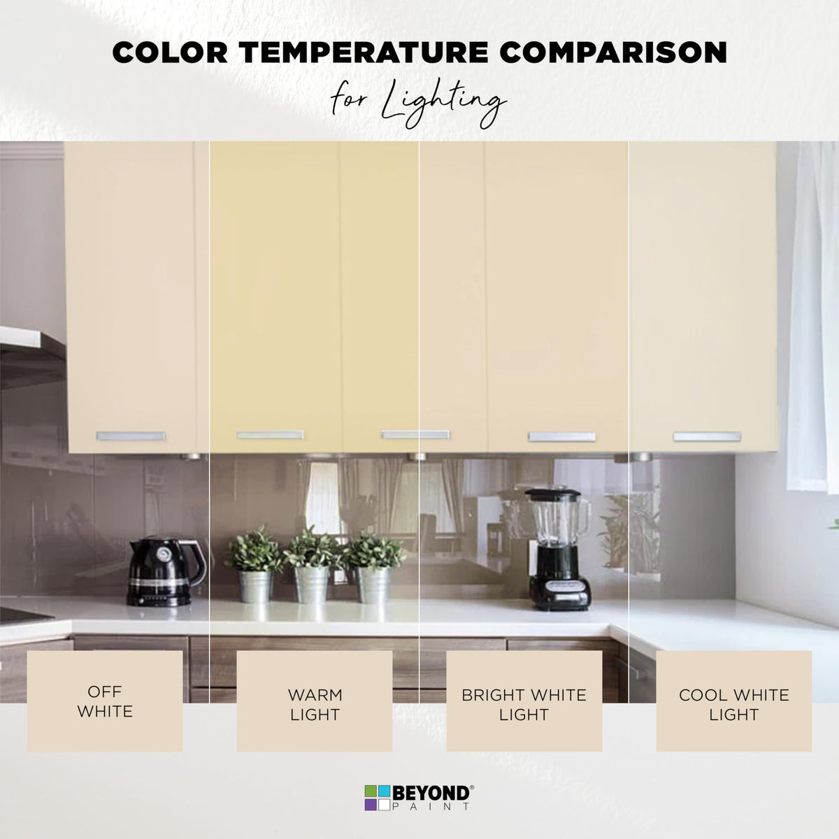 Beyond Paint bone color upgrade for a timeless countertop look.